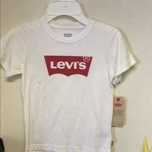 Levi's Kids White and Red Logo T-Shirt